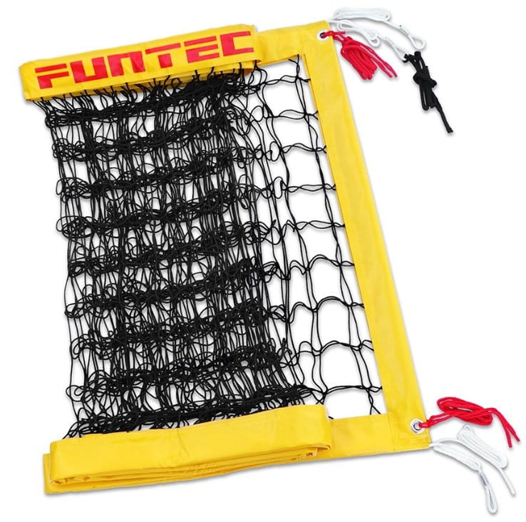 Siec Funtec PRO BEACH NETZ PLUS, 8.5 M, FOR PERMANENT BEACH VOLLEYBALL NET SYSTEMS, WITH EXTRA STRONG SIDE PANELS