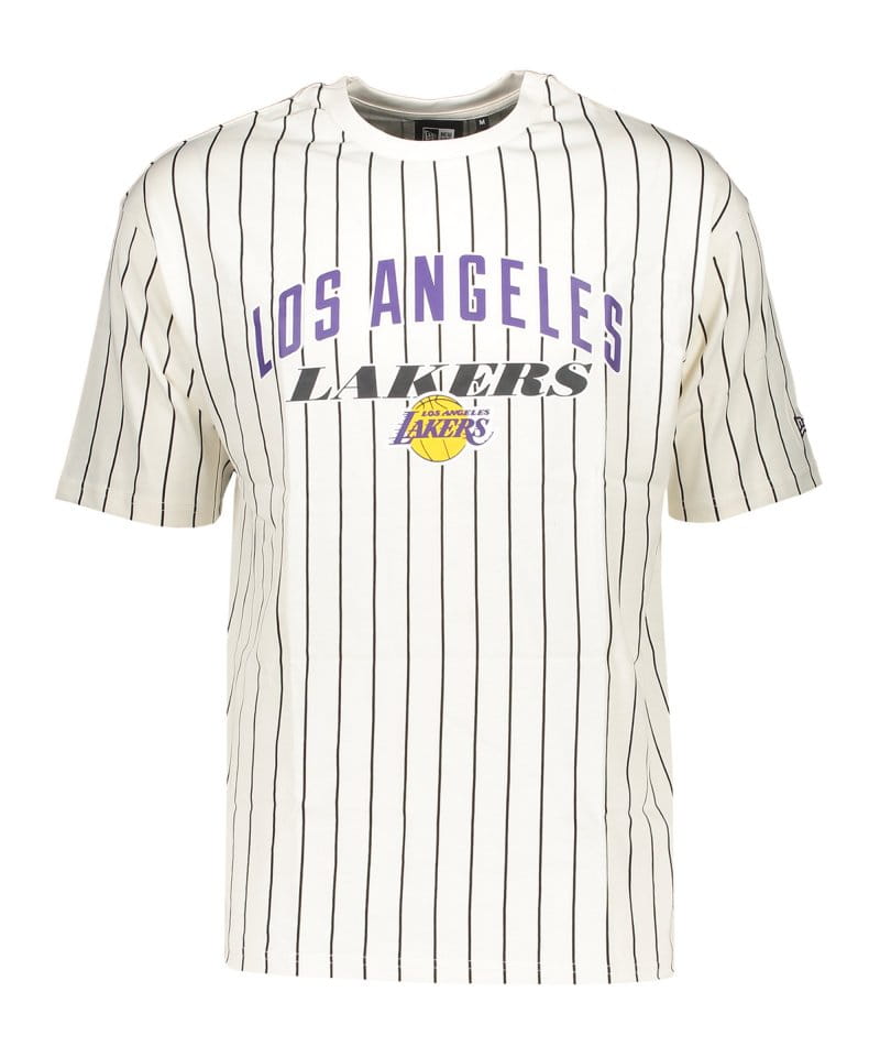 podkoszulek New Era LA Lakers Pinstripe Wordmark T-Shirt