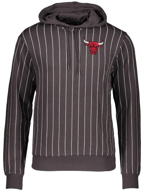 Bluza z kapturem New Era Pinstripe Chicago Bulls Hoody Grau FGRH