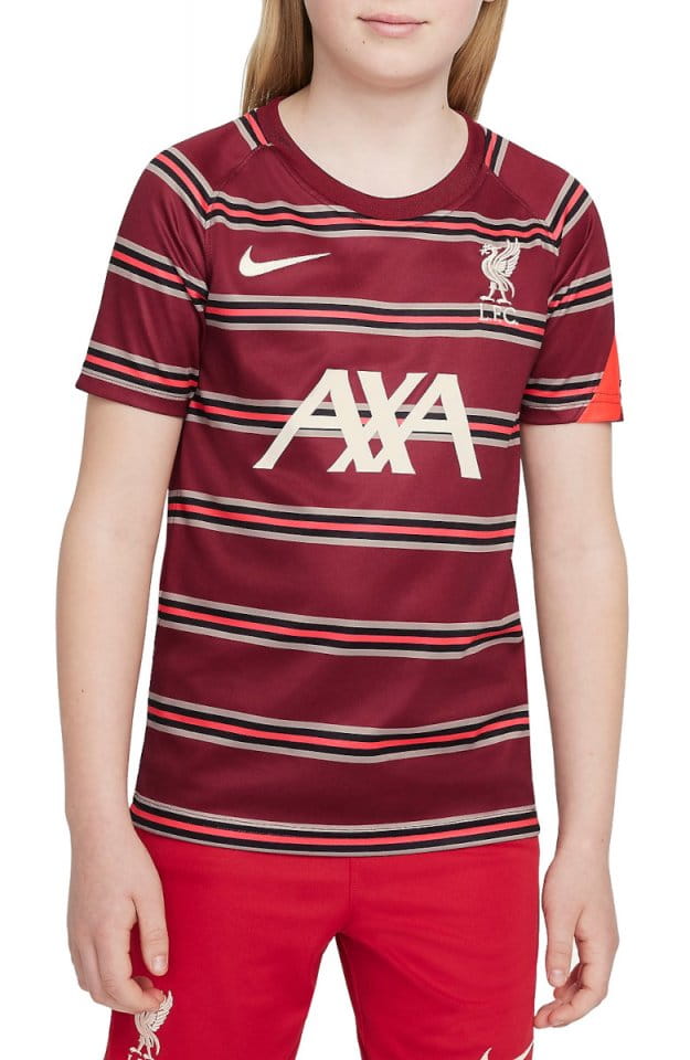 podkoszulek Nike Liverpool FC Big Kids Pre-Match Short-Sleeve Soccer Top