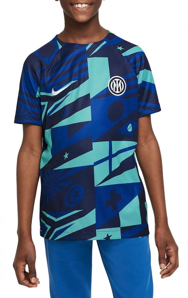 Koszula z długim rękawem Nike Inter Milan Older Kids' Dri-FIT Pre-Match Football Top