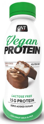 Napoje proteinowe i koktajle QNT VEGAN SHAKE (15 g protein & low sugar) Lactose free 310 ml Choco-coco