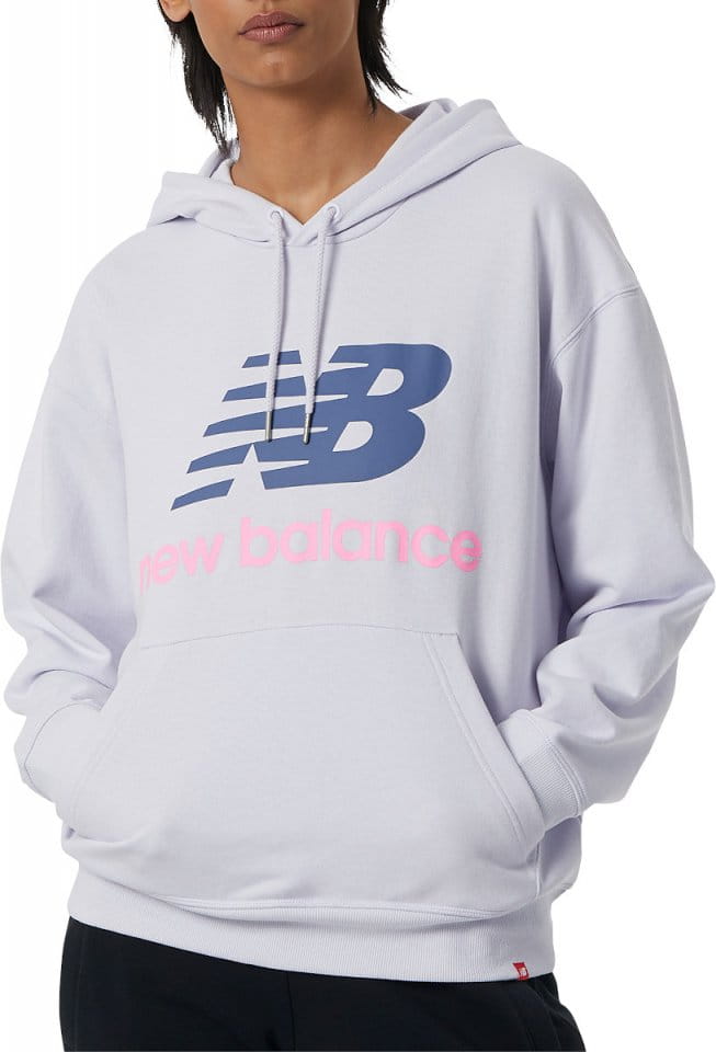 Bluza z kapturem New Balance Essentials Stacked Logo Oversized Pullover Hoodie